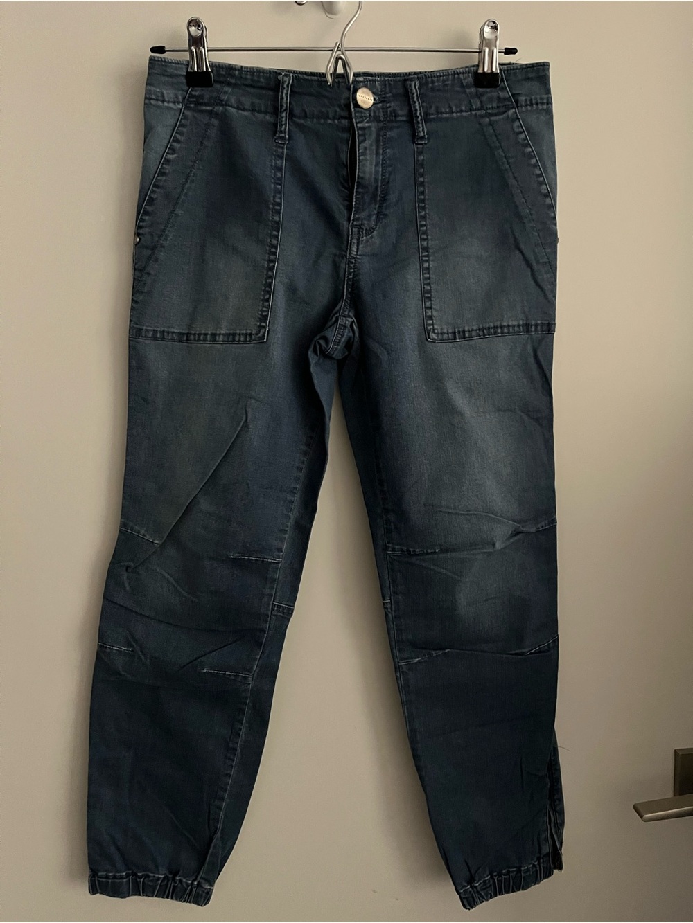 Sanctuary Blue Jean Utility Jogger Pants Size 27 Fits Sizes 4-6